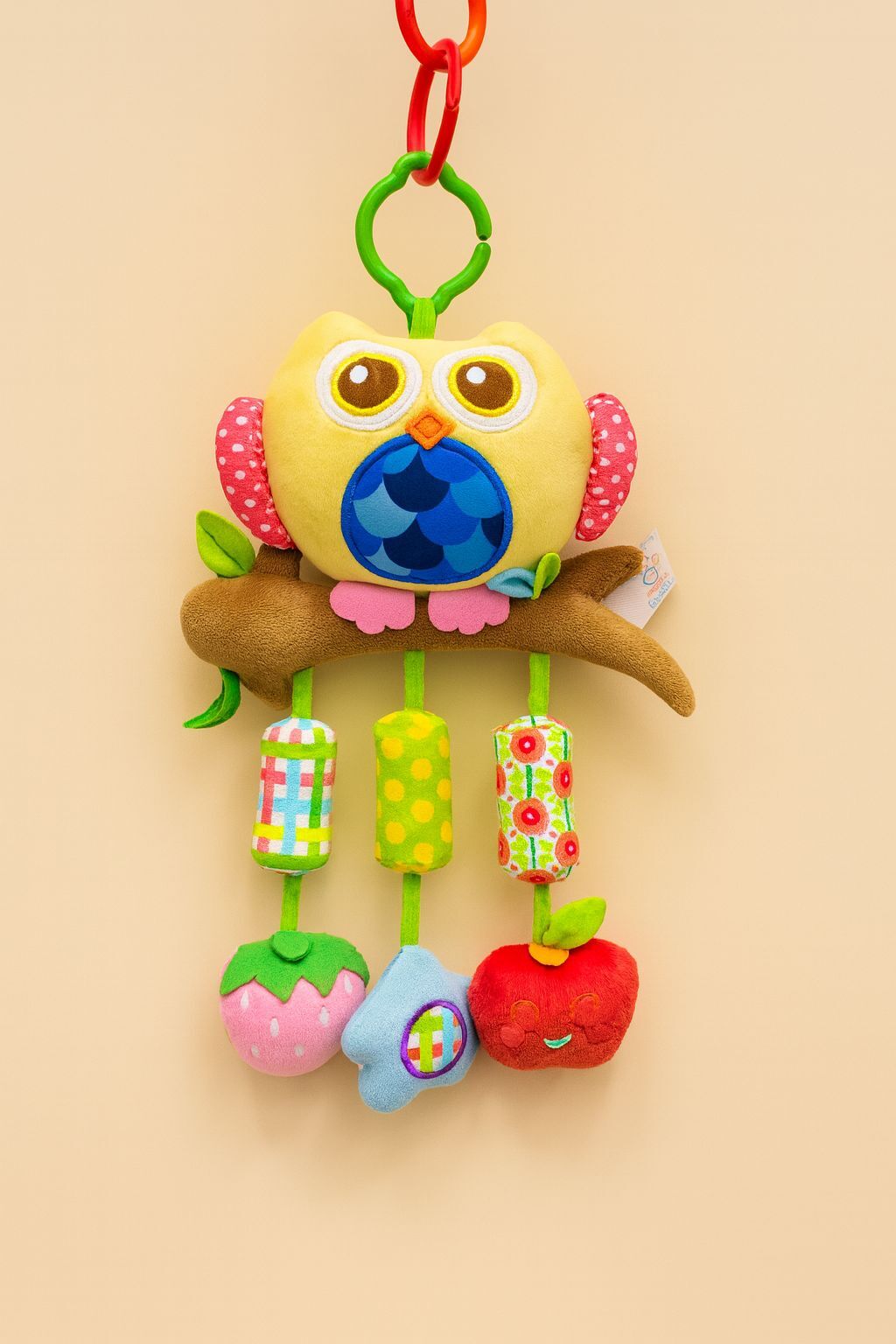Whimsy Owl Multi-Sensory Activity Teething Toy & Rattle Whimsy Owl Multi-Sensory Activity Teething Toy & Rattle