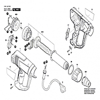 BOSCH SWITCH KIT GHG180 1619PB3834