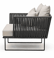 Delta Two Seater Outdoor Bench