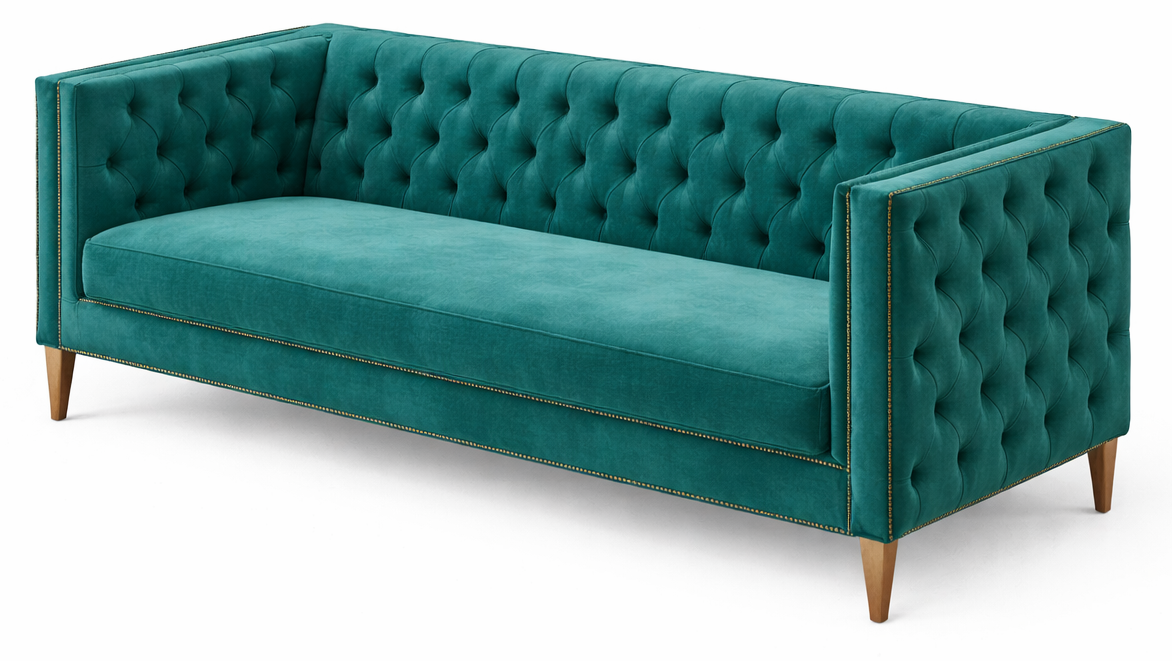 Pierre Chesterfield Three Seater Sofa
