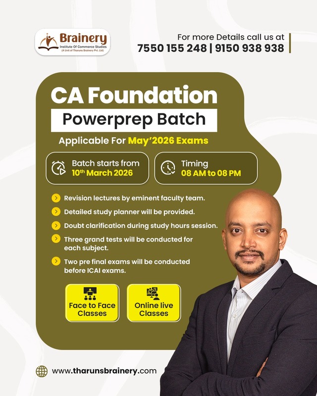 CA Foundation – PowerPrep Batch | May 2026 Attempt
