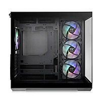 Thermaltake View 380 TG ARGB Mid Tower Case – 360mm Radiator | 4 Pre-Installed Fans | Black