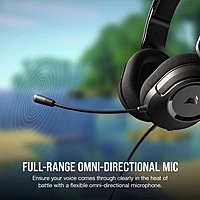 Corsair HS35 v2 Carbon Gaming Headset – 50mm Driver | Over-Ear | 3.5mm | Stereo
