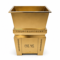 SQUARE DUSTBIN GOLD SHEET