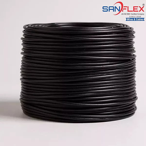 25mm² Solar DC Cable (Black) Tinned Copper | 1.5kV PV Cable [Sanflex]