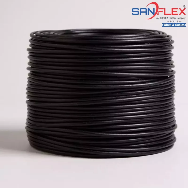 25mm² Solar DC Cable (Black) Tinned Copper | 1.5kV PV Cable [Sanflex]