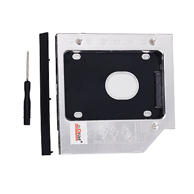 Laptop 2nd Hard Drive Caddy 9.5mm CD/DVD Drive Slot for SSD and HDD