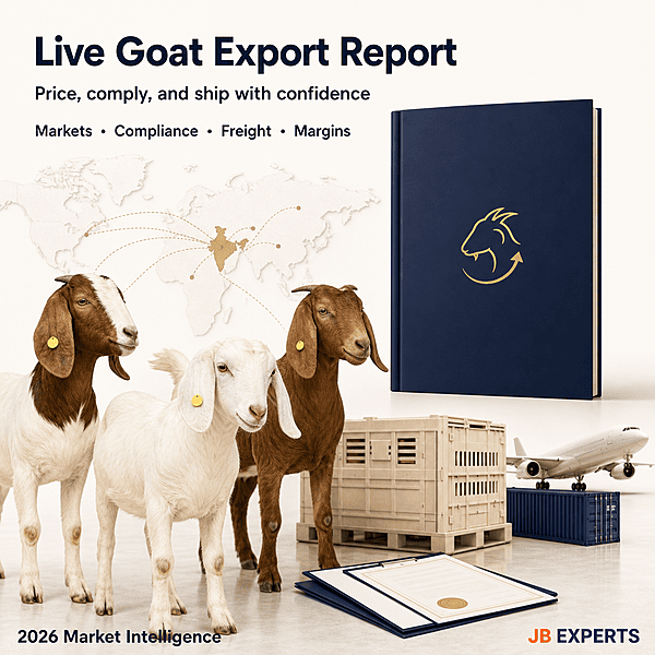 Live Goat Export from India — Complete Business & Market Intelligence Report (2026)