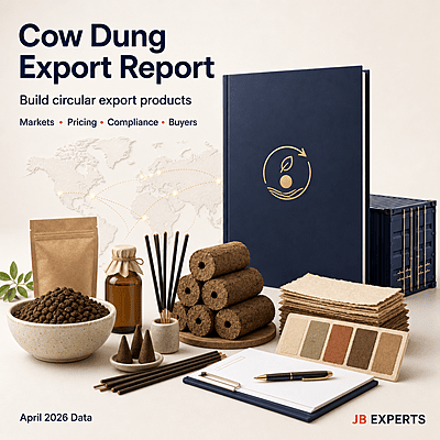 Cow Dung Products Export Intelligence Report – India Export Strategy