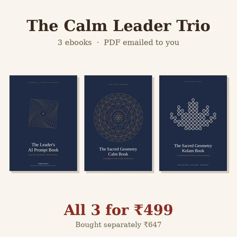 The Calm Leader Trio (3 ebooks)