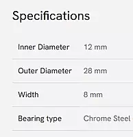 CEMA Bearings 6001