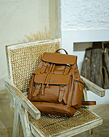 Camel croco bagpack