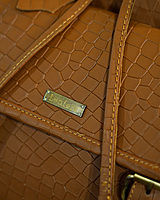 Camel croco bagpack