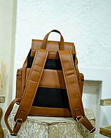Camel croco bagpack