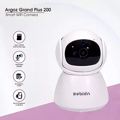 Zebion Argoz Grand Plus 200 Smart Wifi Camera Zebion Argoz Grand Plus 200 Smart Wifi Camera