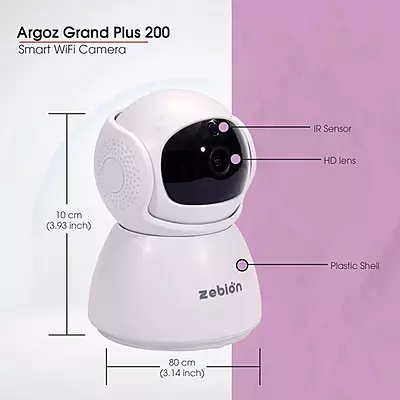 Zebion Argoz Grand Plus 200 Smart Wifi Camera Zebion Argoz Grand Plus 200 Smart Wifi Camera