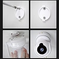 Wall Mounted Camera Stand Holder for EZVIZ T23 and V380 Smart Security Cameras, ABS Mount for Indoor/Outdoor Use