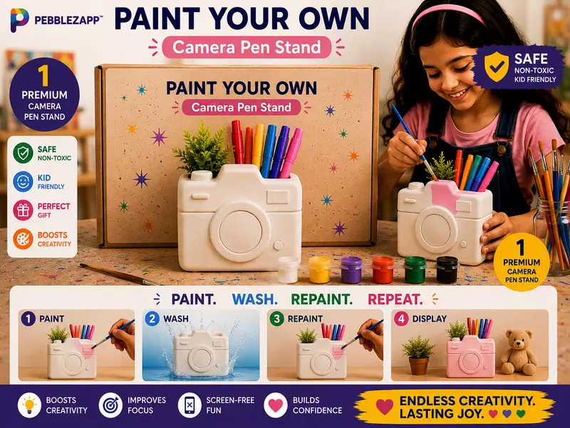 Reusable Camera Pen stand DIY Painting Kit