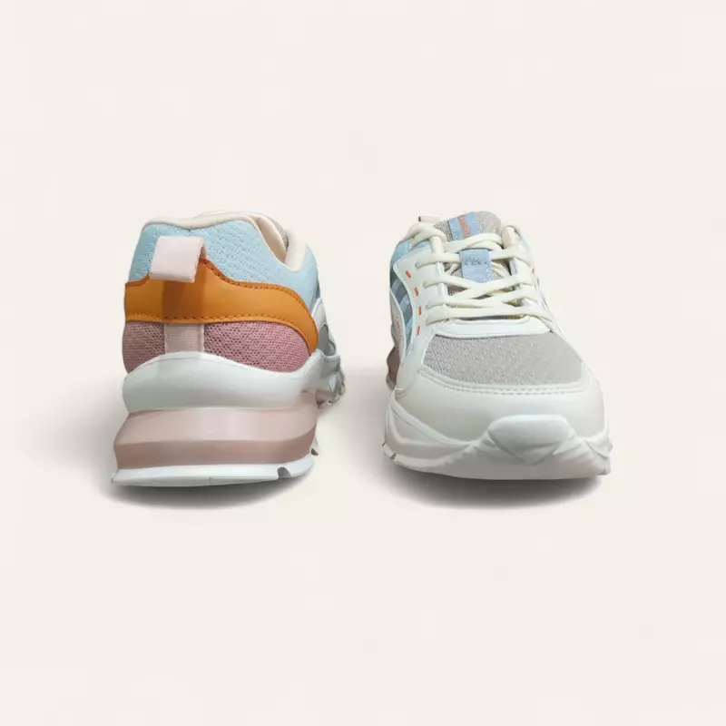 Campus Bliss Off-White/Peach - Women's Running Shoes