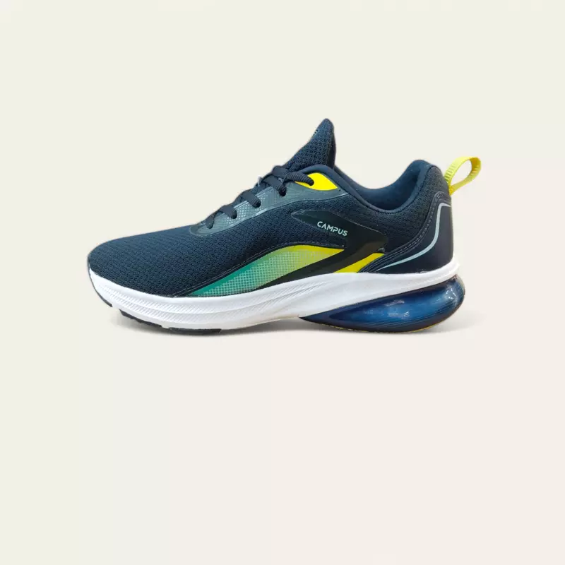 Campus Bonus Navy/Lemon - Men's Running Shoes