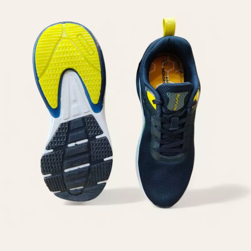 Campus Bonus Navy/Lemon - Men's Running Shoes
