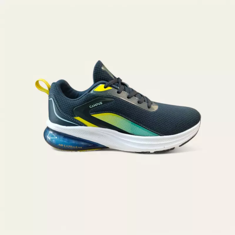 Campus Bonus Navy/Lemon - Men's Running Shoes