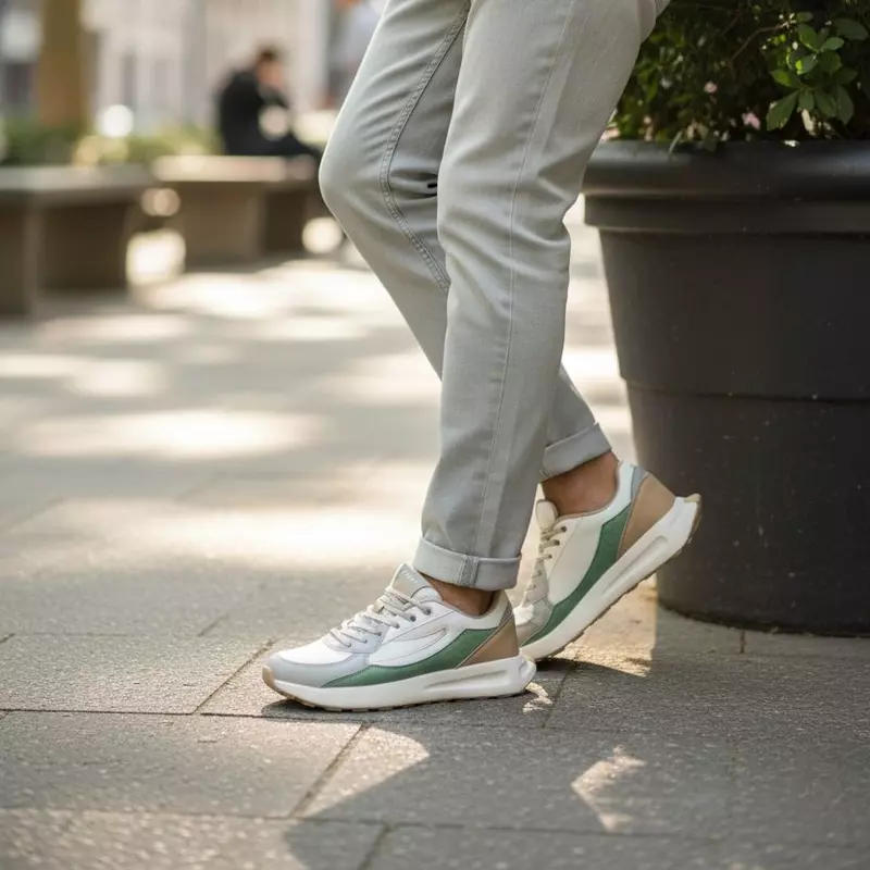 Campus Cable White/L.Grey - Men's Sports Shoes