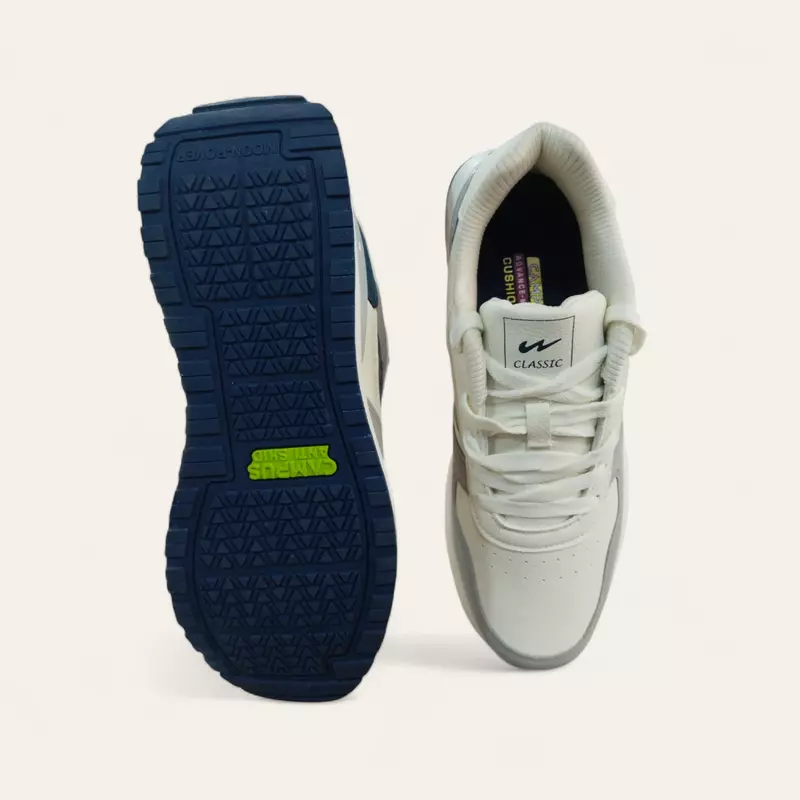 Campus Cardo White/Blue - Men's Sneakers