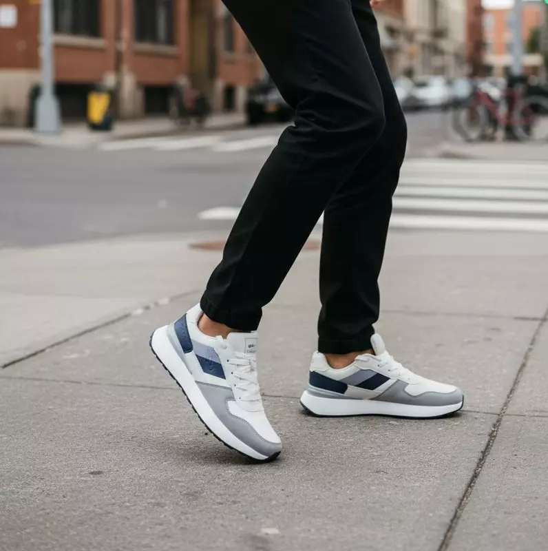 Campus Cardo White/Blue - Men's Sneakers