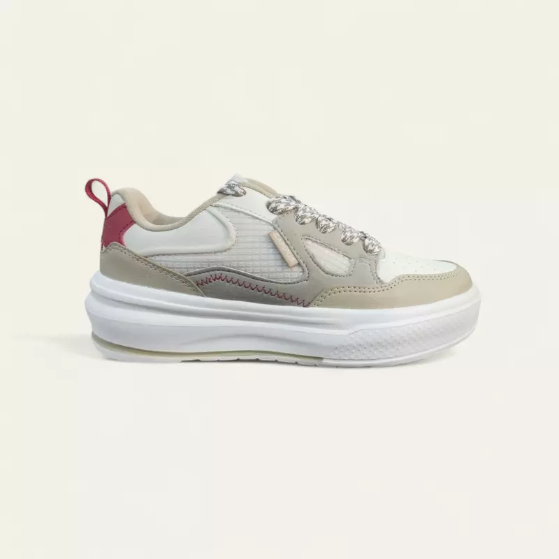 Campus Draw Off White/Camel - Women's Casual Sneakers
