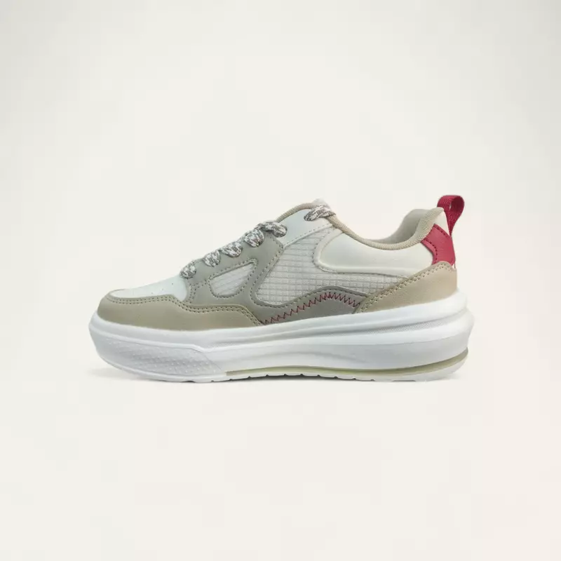 Campus Draw Off White/Camel - Women's Casual Sneakers