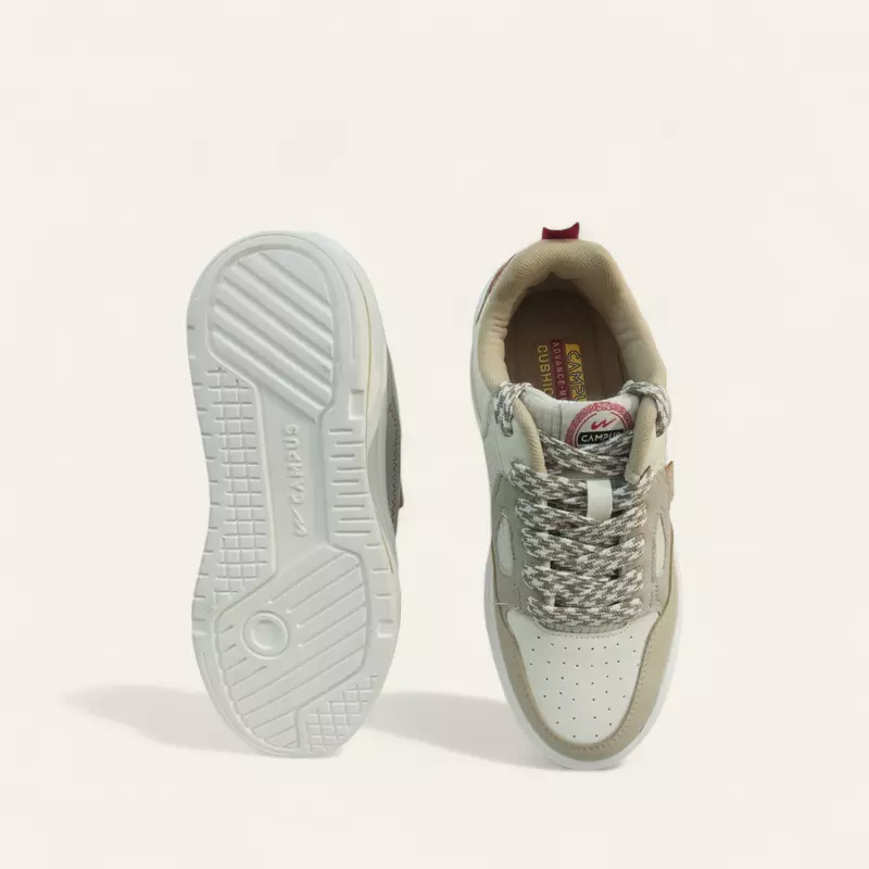 Campus Draw Off White/Camel - Women's Casual Sneakers