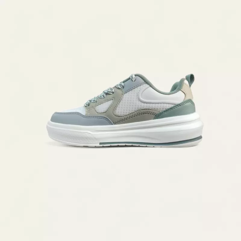 Campus Draw White/Green - Women's Casual Sneakers