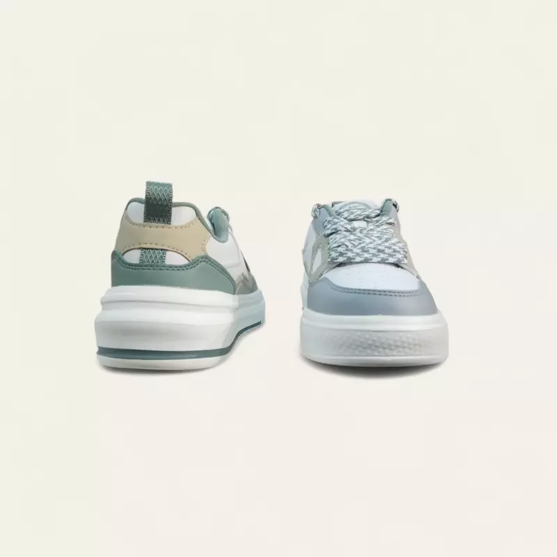 Campus Draw White/Green - Women's Casual Sneakers