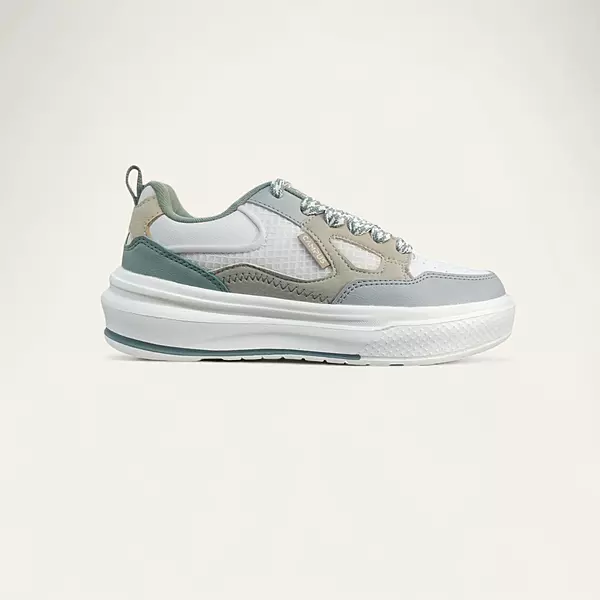 Campus Draw White/Green - Women's Casual Sneakers