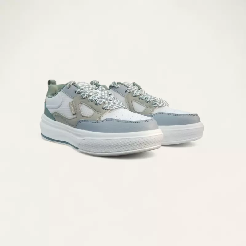 Campus Draw White/Green - Women's Casual Sneakers