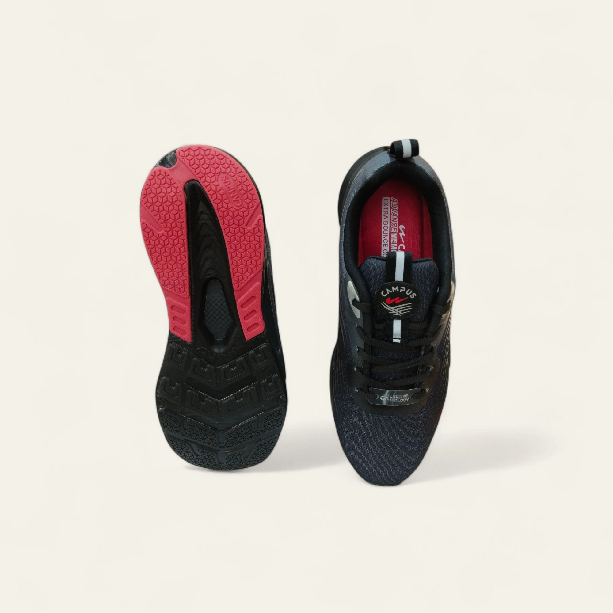 Campus Funk Black - Men's Sports Shoes