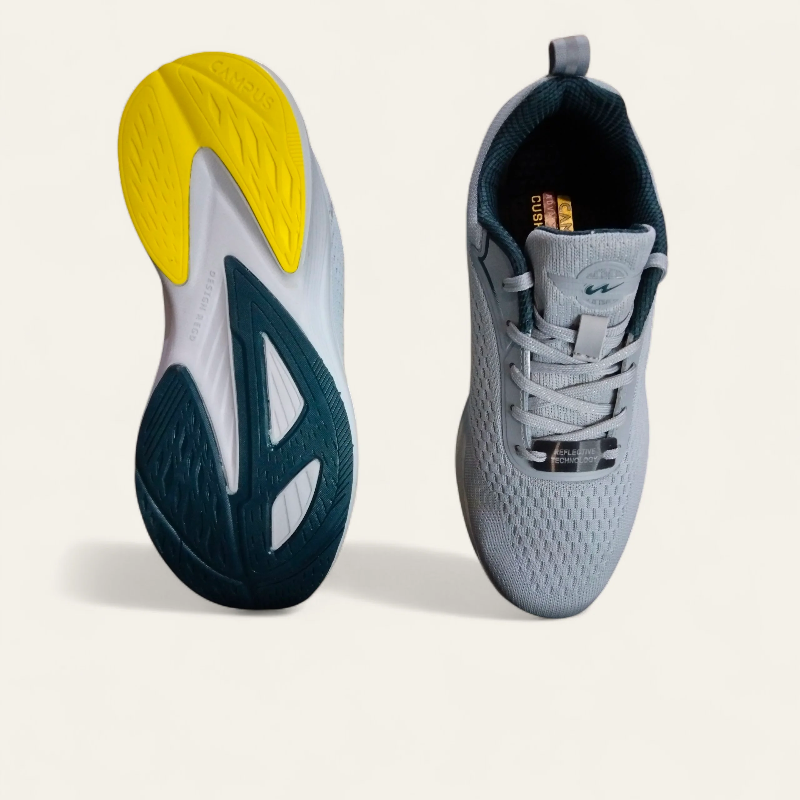 Campus Hasley Adv Grey/D.Teal - Men's Running Shoes