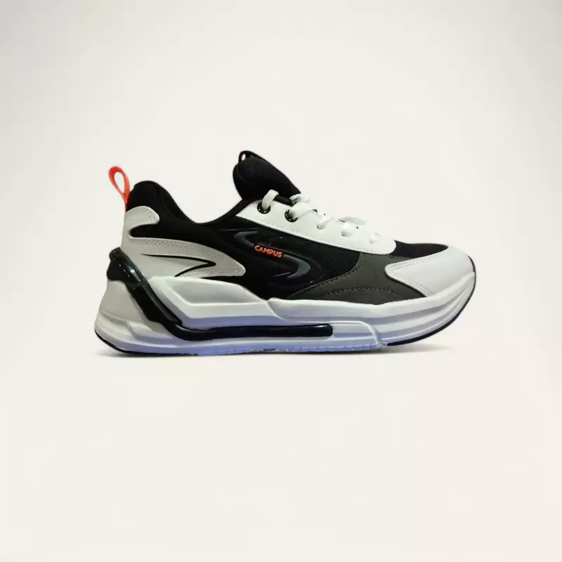 Campus Level Black/White - Men's Casual Shoes