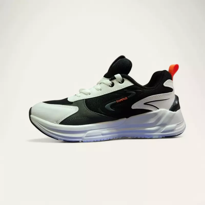 Campus Level Black/White - Men's Casual Shoes