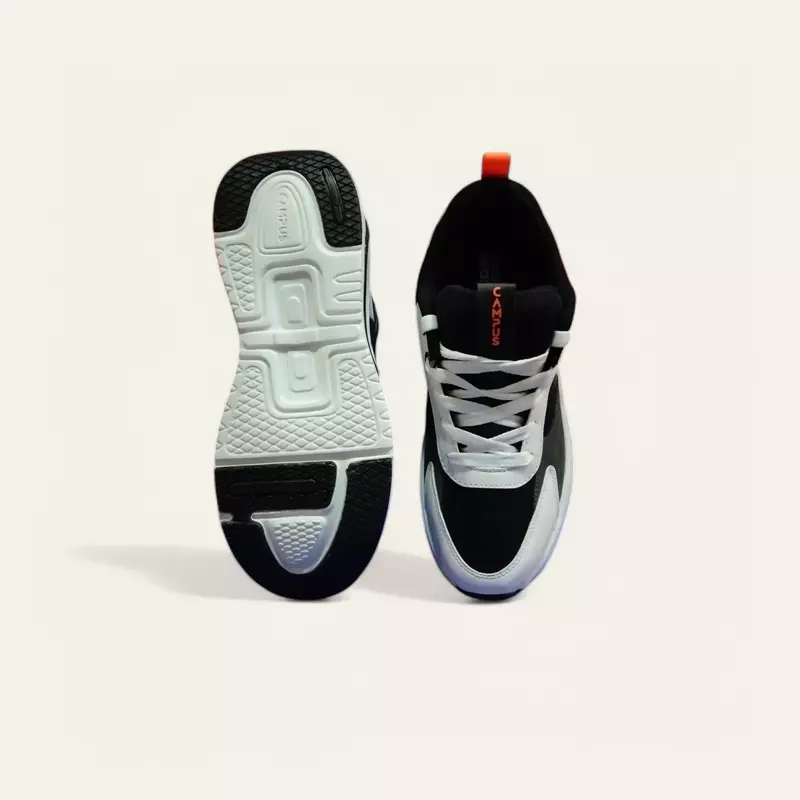 Campus Level Black/White - Men's Casual Shoes