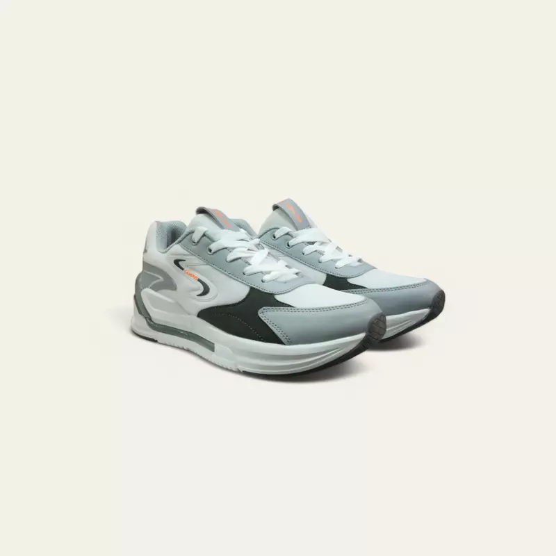 Campus Level White/Grey - Men's Running Shoes