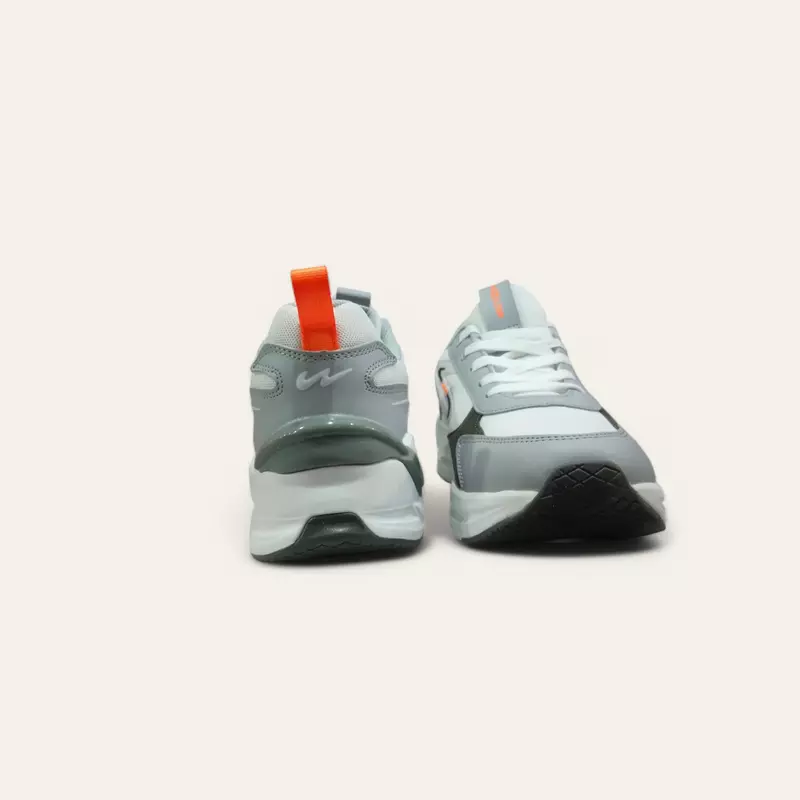 Campus Level White/Grey - Men's Running Shoes