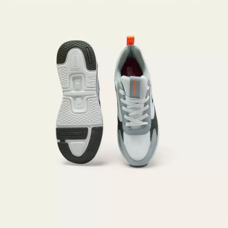 Campus Level White/Grey - Men's Running Shoes