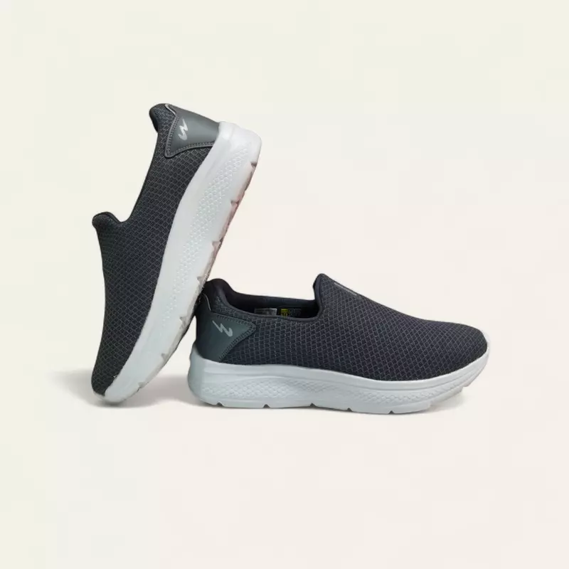 Campus Oxyfit Advance D.Grey/L.Grey - Men's Plus Size Laceless Shoes