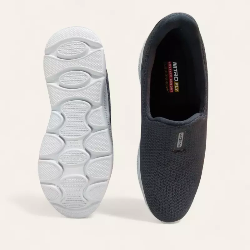 Campus Oxyfit Advance  D.Grey/L.Grey - Men's Plus Size Laceless Shoes