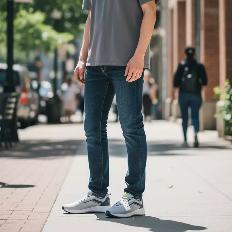 Campus Slay L.Grey/Navy - Men's Running Shoes