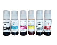GoColor GI-73 Refill Ink for Canon G570, G670, G550, G650, G620 Printers (All 6 Color BK/C/M/Y/R/GY) GoColor GI-73 Refill Ink for Canon G570, G670, G550, G650, G620 Printers (All 6 Color BK/C/M/Y/R/GY)