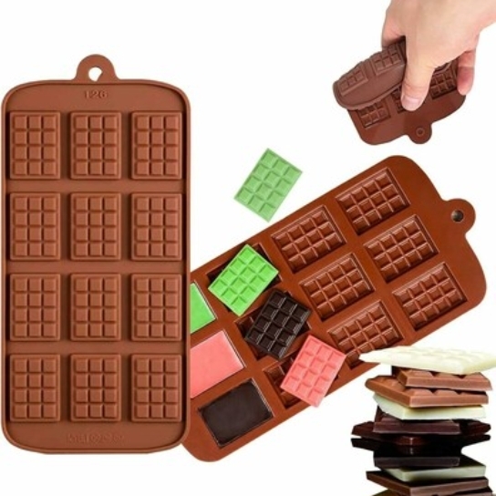Silicon Mold Chocolate Bar 12 Cavity 5-10g