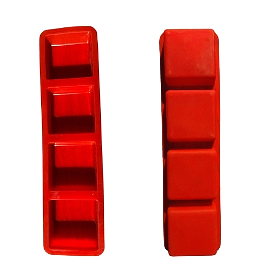 Silicon Mold Square - 4 Cavity - 50g